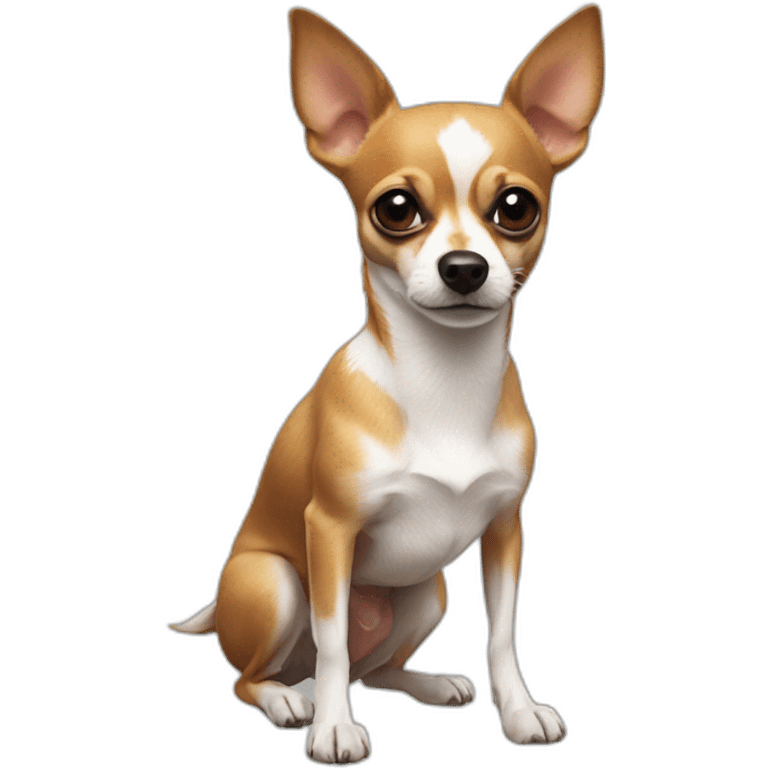 deer-headed chihuahua jack russel no white emoji