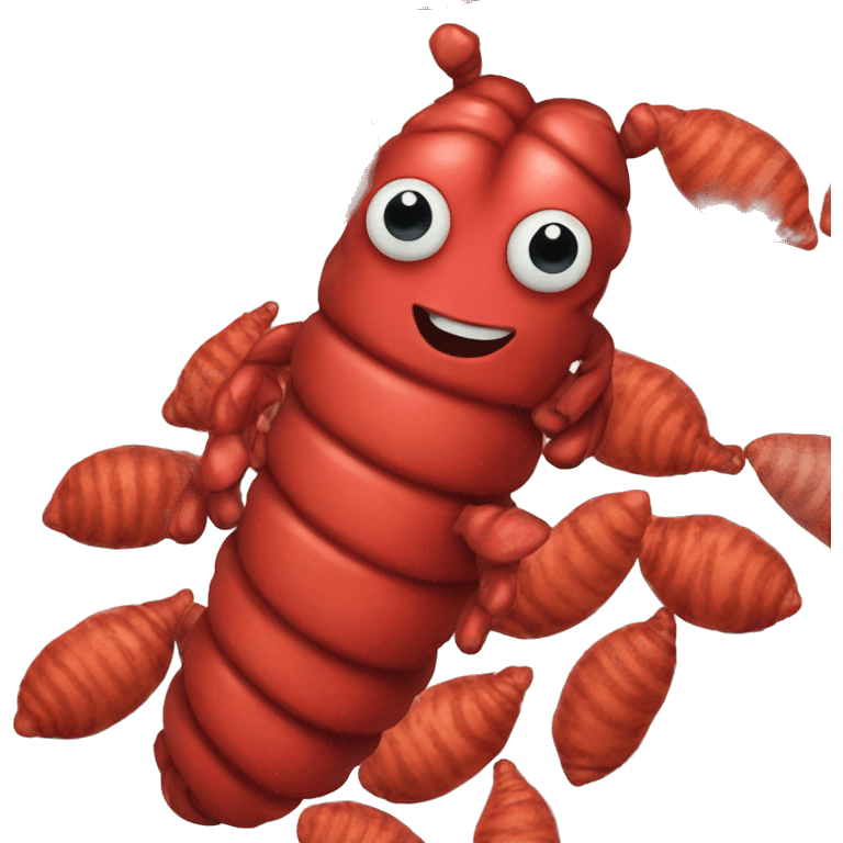 red larva emoji