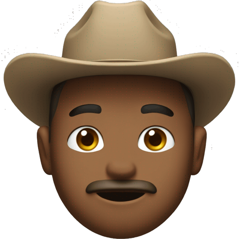 cute guerrito with colored eyes and cowboy hat emoji