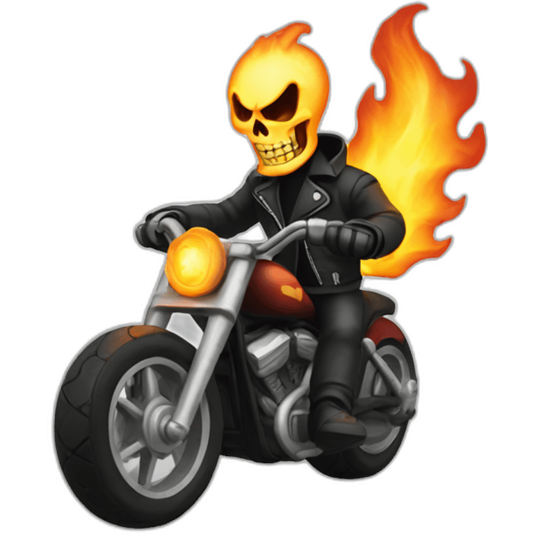 Fire Ghost rider emoji