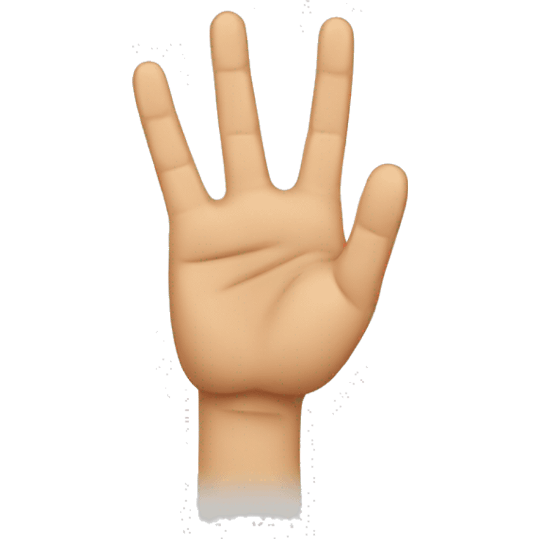 Serbian 3 finger hand emoji emoji