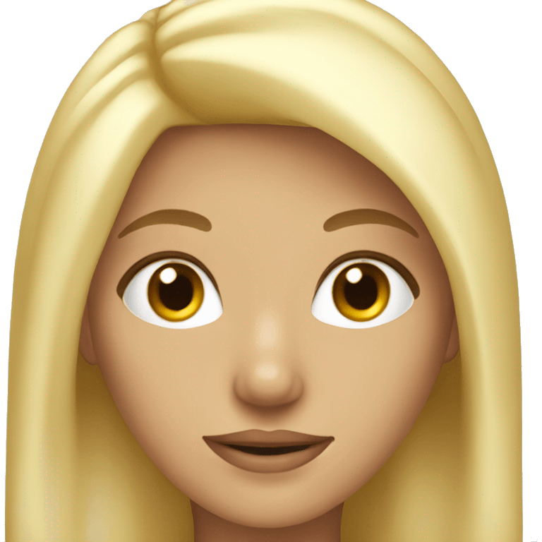 Blonde pretty girl emoji