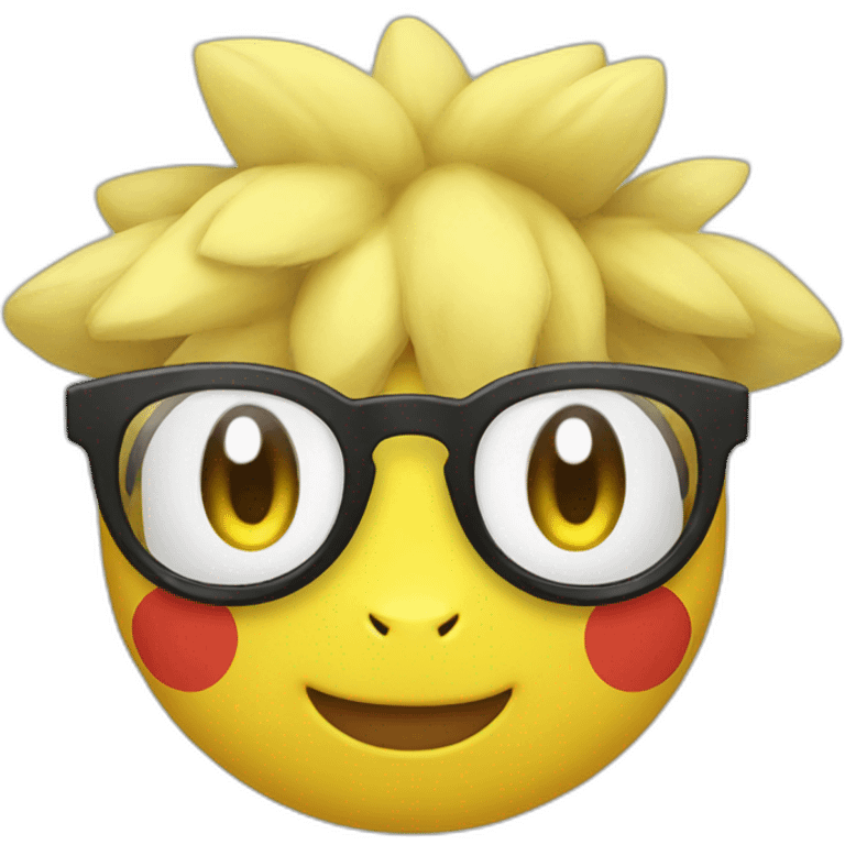 Cool glasses Pokemon emoji