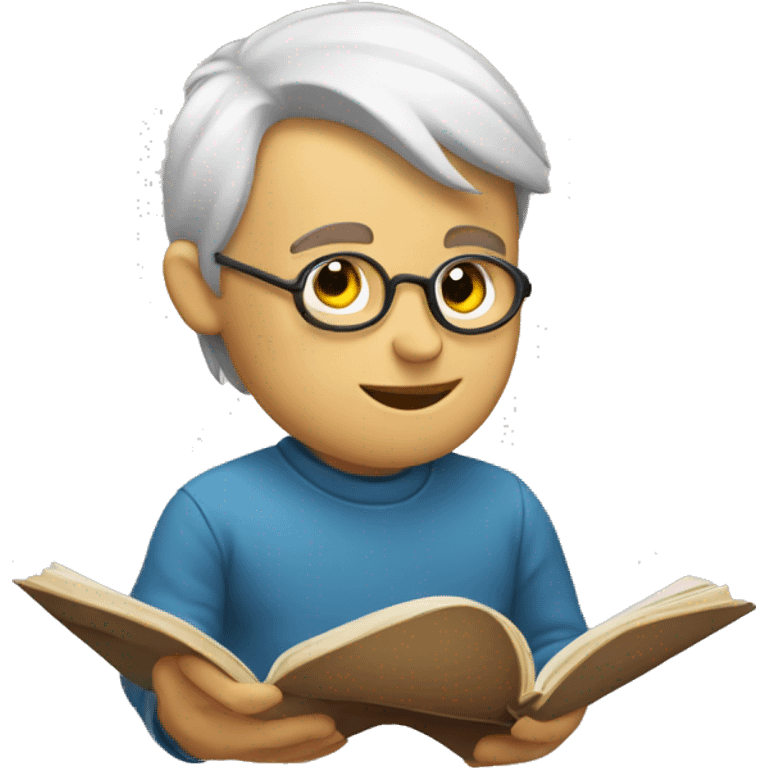 Reading book emoji