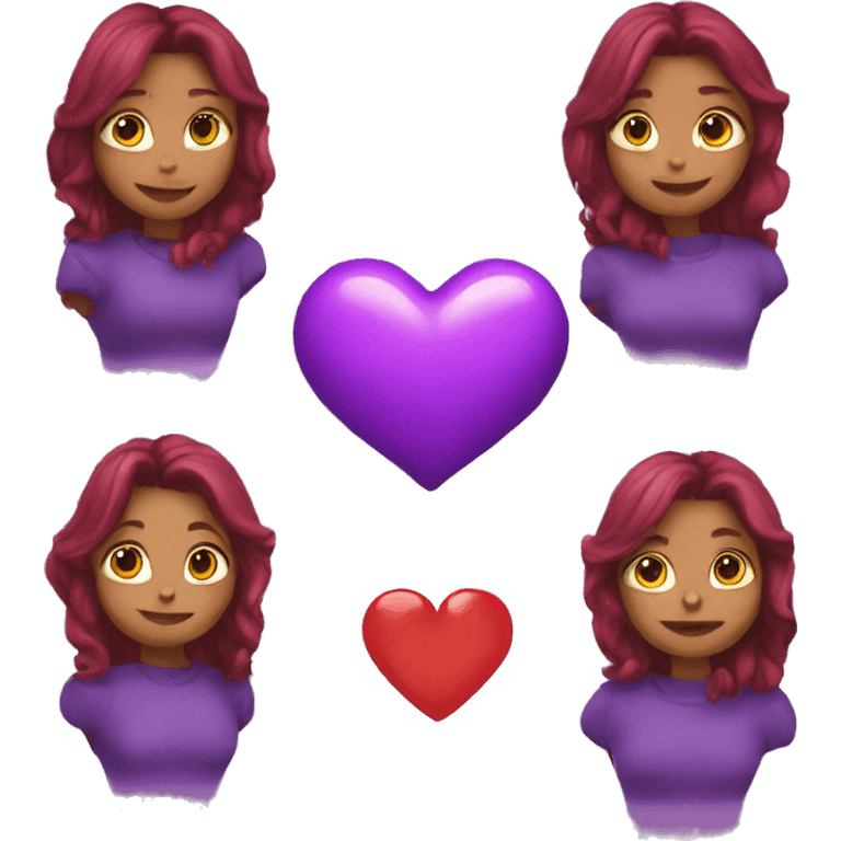 Corazón morado  emoji