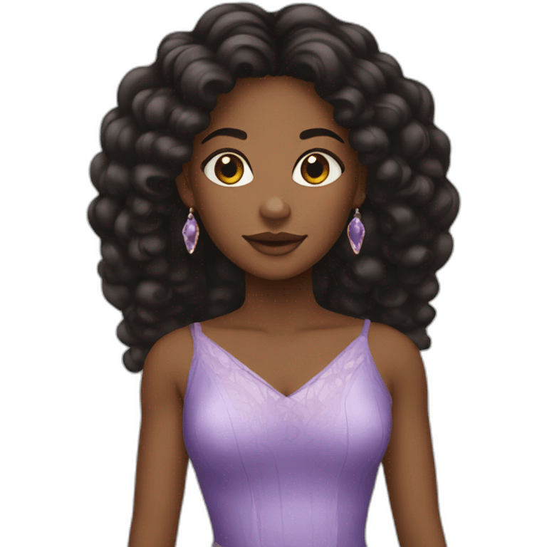 Black women young princess emoji