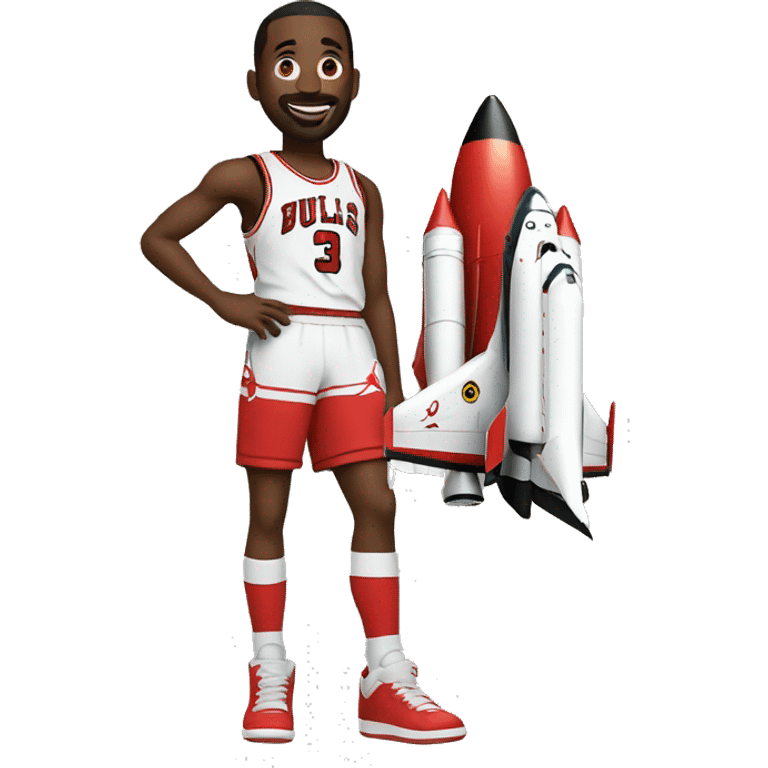 jordan with rocket emoji