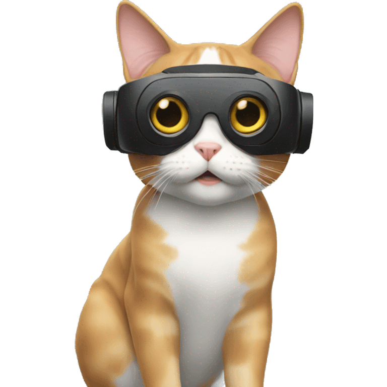  Cat in vr emoji