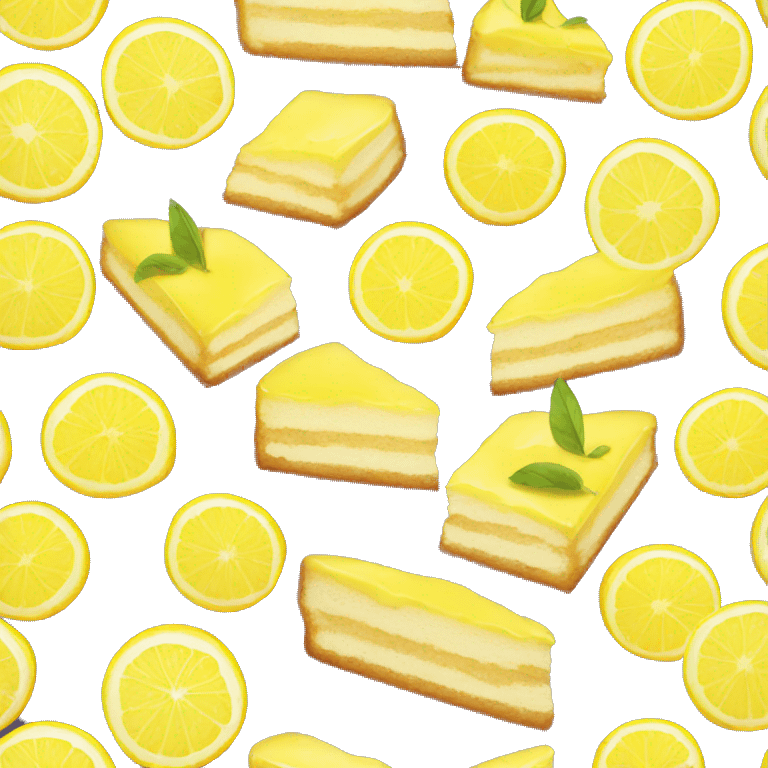 Lemon cake emoji