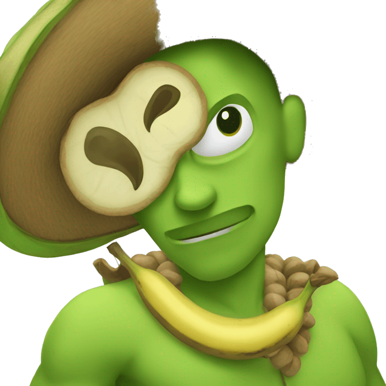 Plátano furioso emoji