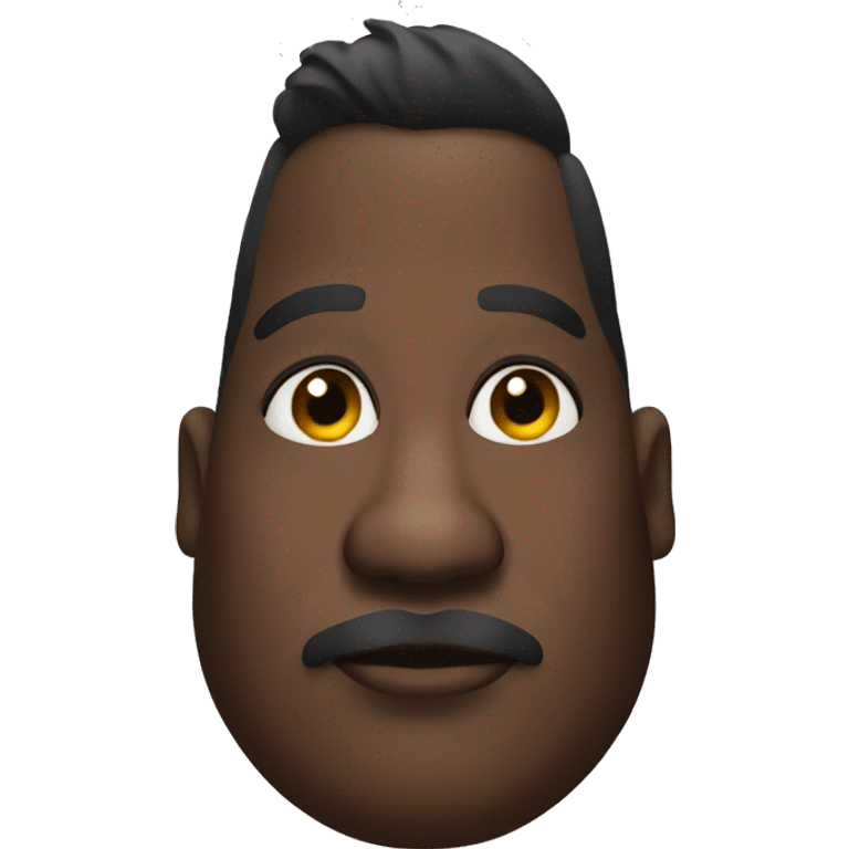 Black fat man emoji