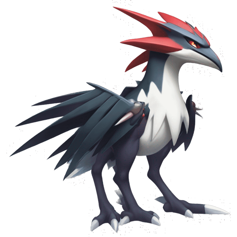 Edgy Cool Nargacuga-Noivern-Latias-Silvally-Pokémon Full Body emoji