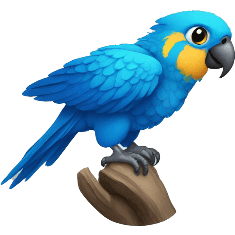 Blue parrot baby emoji