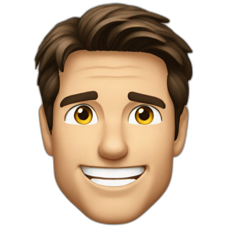 Tom cruise smiling showing ok with his fingers emoji