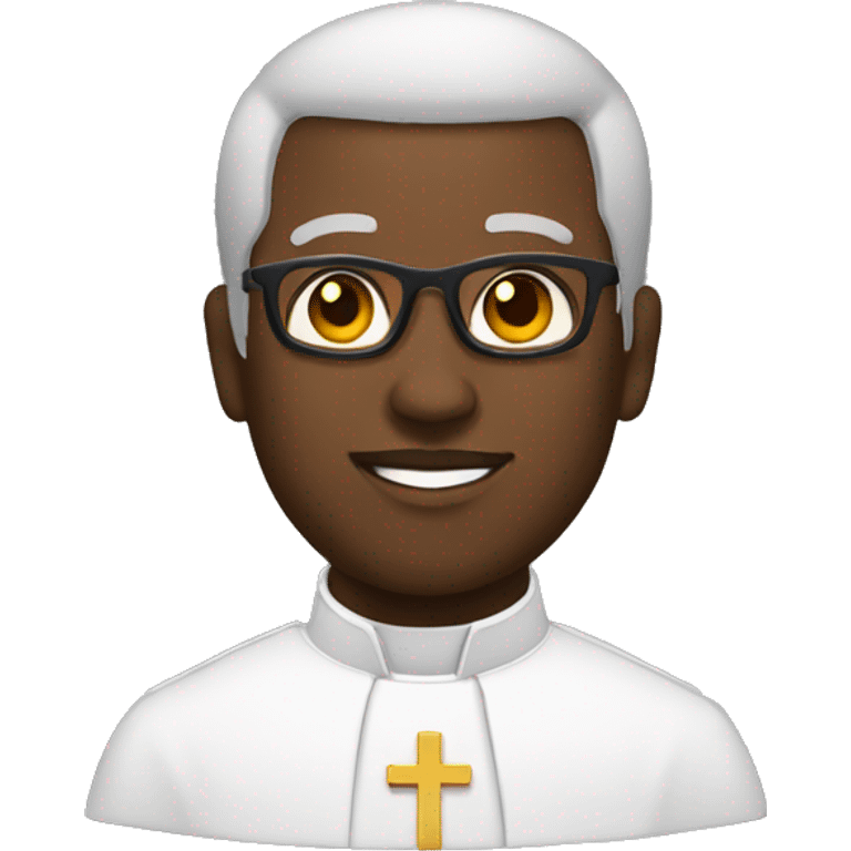 Black male priest emoji