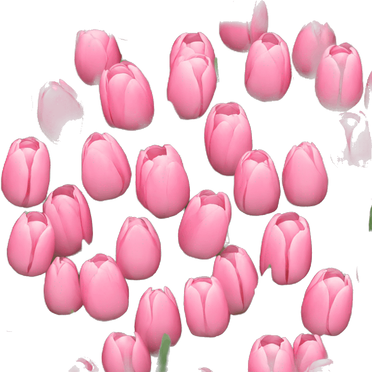 pink pale tulips  emoji