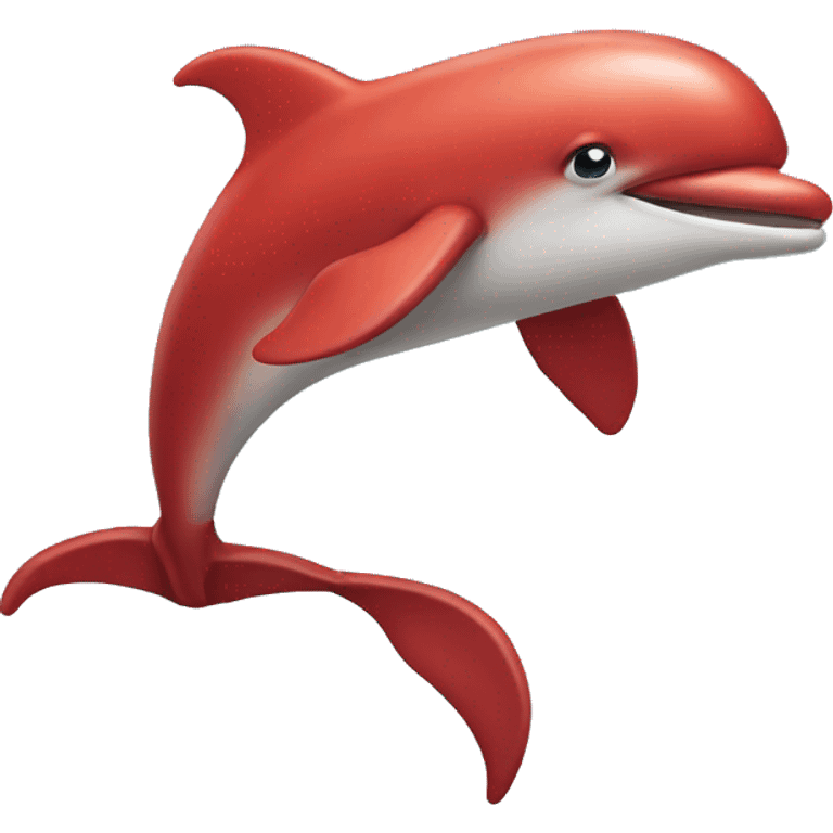 Red dolphin  emoji