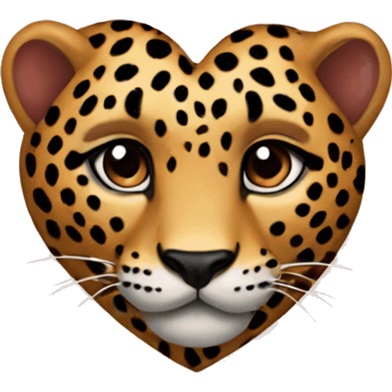 Leopard heart emoji