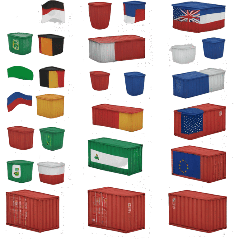 Flag-shaped container emoji