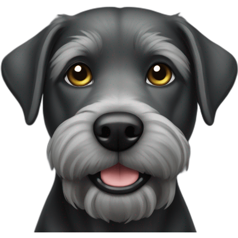 black gray terrier lab scrufft emoji