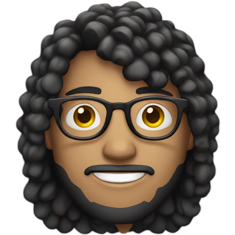 white-male-brunette-black-round-glasses emoji