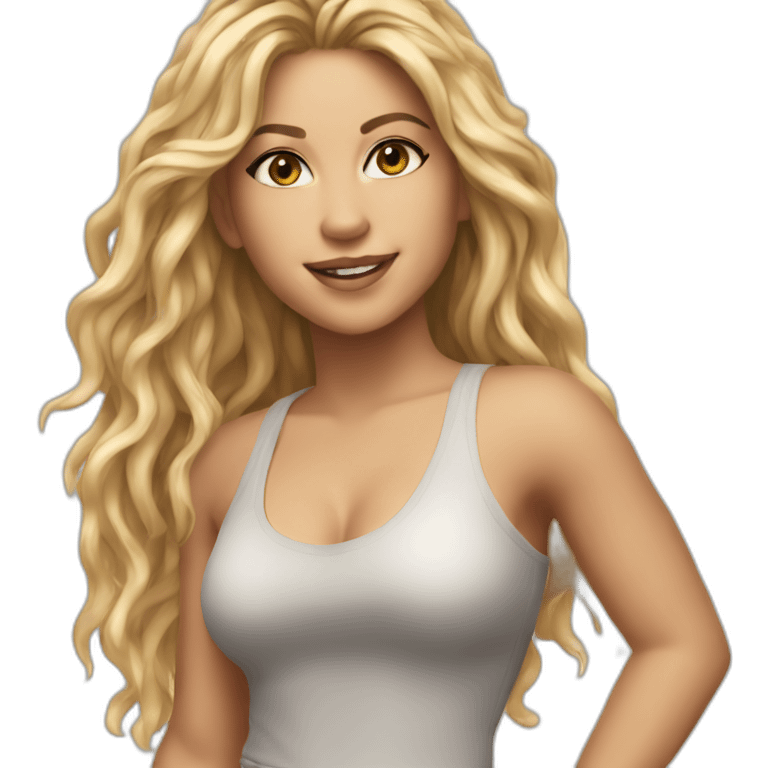 shakira realistic full body emoji