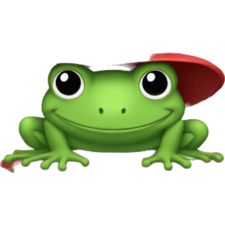 redhat logo on frog emoji