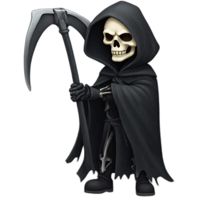 grim reaper scythe and crossbone emoji