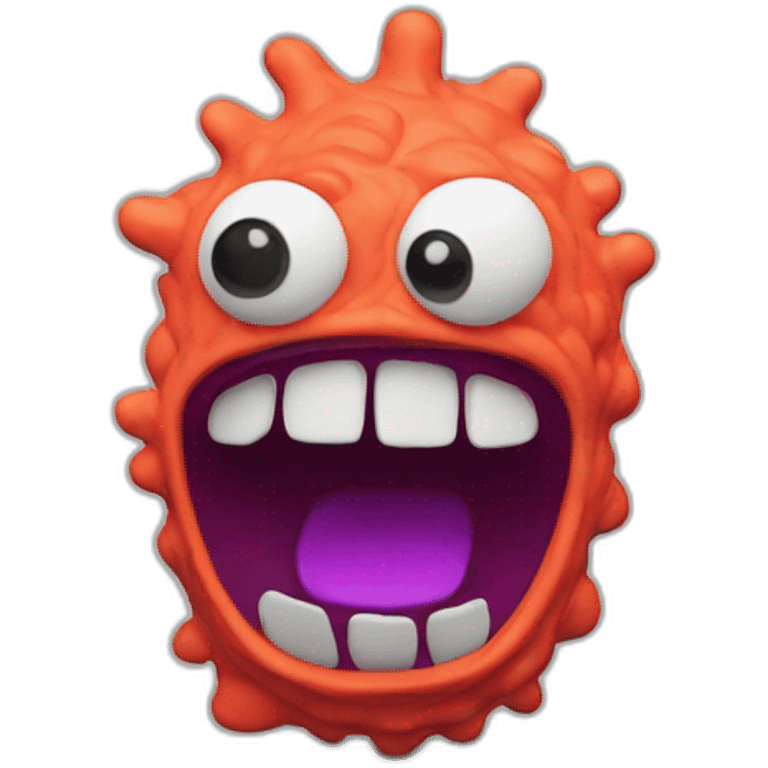 Plasticine funny Monster emoji