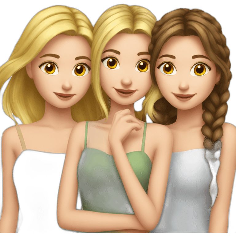 russian-trio-girls-best-friends emoji