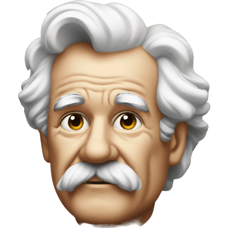 Mark Twain with a dice emoji