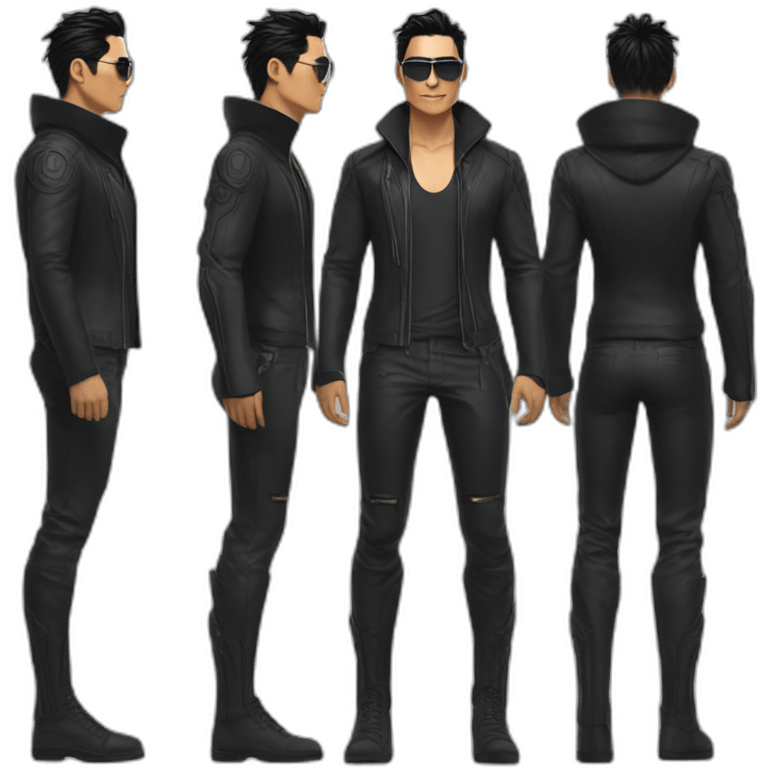 Daniel henney cyberpunk outfit fullbody emoji