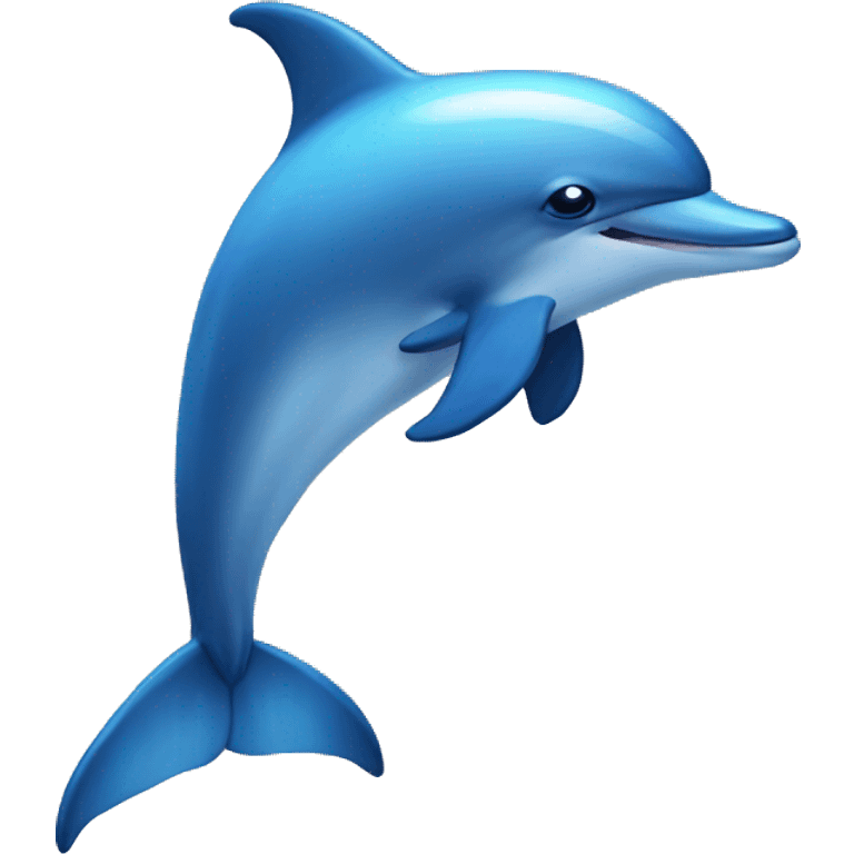 Blue aesthetic dolphin emoji