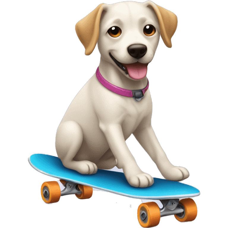 perro en patineta emoji