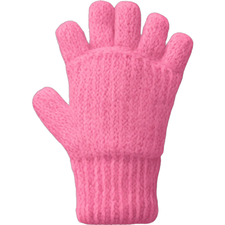 Pink fingerless gloves emoji