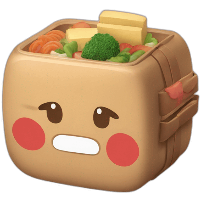 kawai bento box emoji