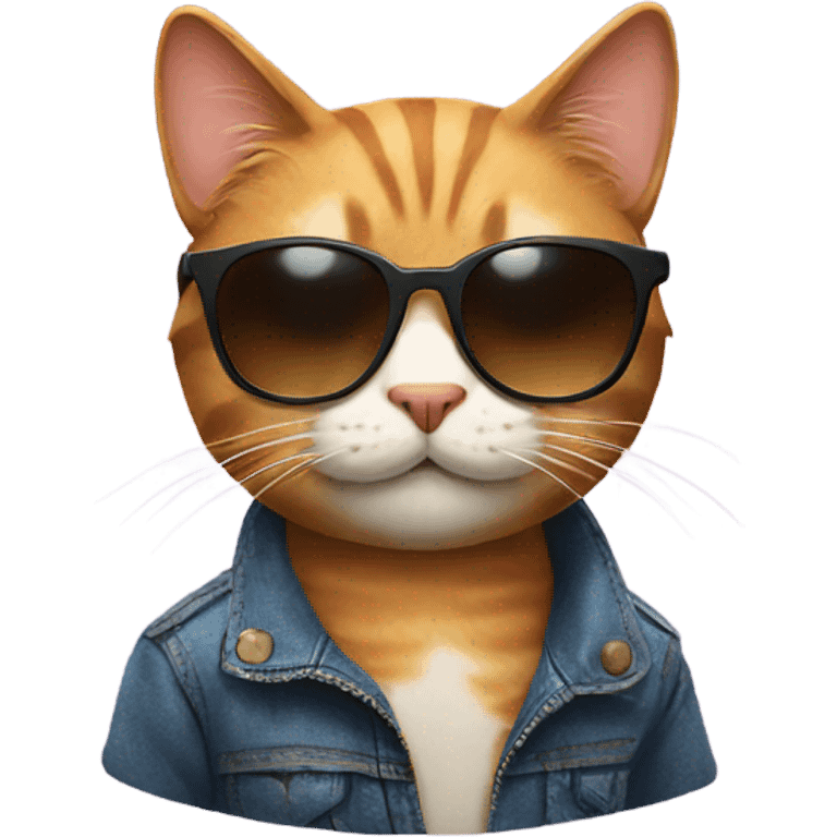 Cat with sunglasses emoji