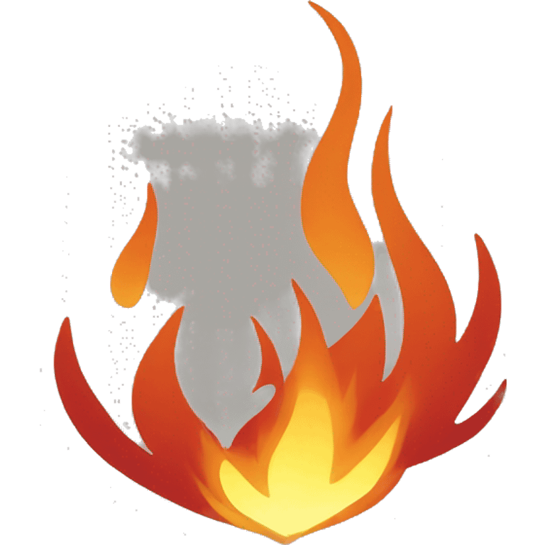 Minimalist fire emoji