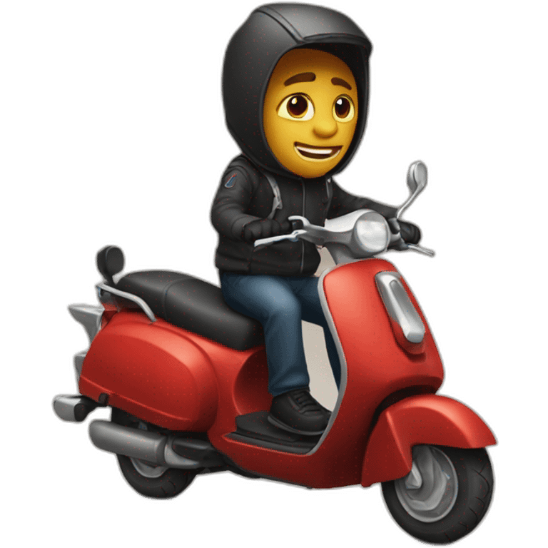 Diable en scooter emoji