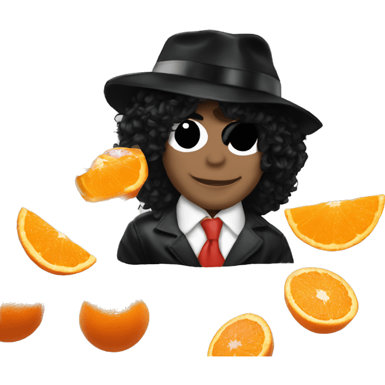 Michael Jackson tomando jugo de naranja  emoji