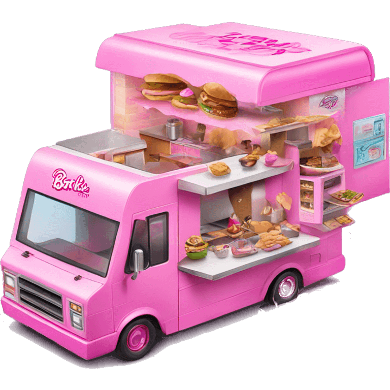 Barbie’s house dream food truck  emoji