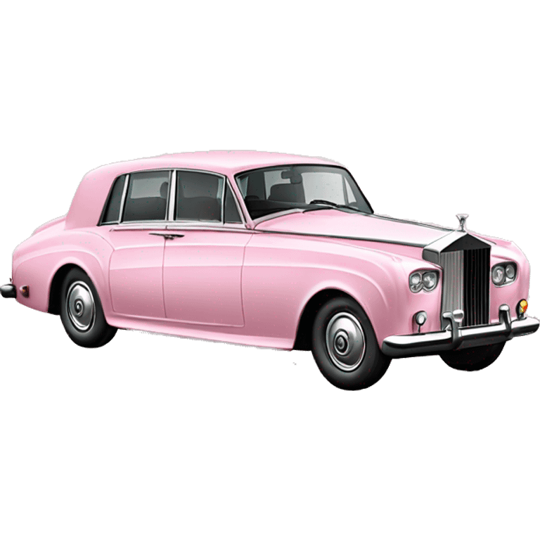 Pastel Pink Rolls Royce emoji