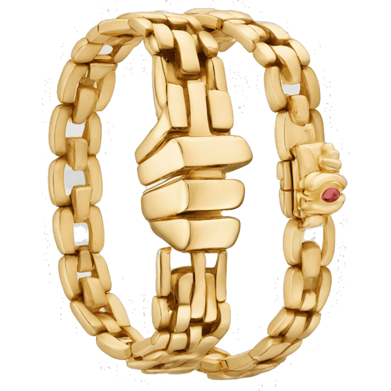 cartier gold bracelet emoji