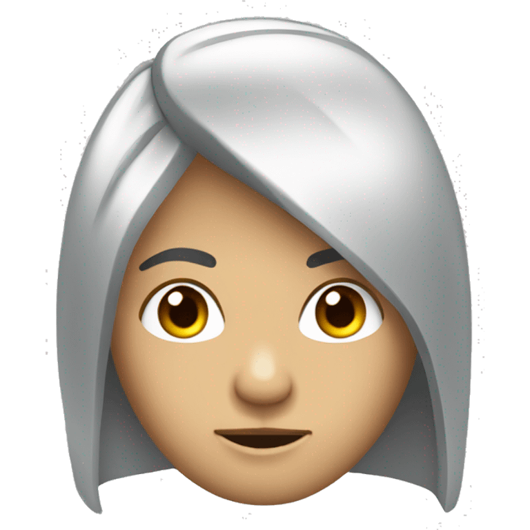 Cara de persona con corona de plata  emoji