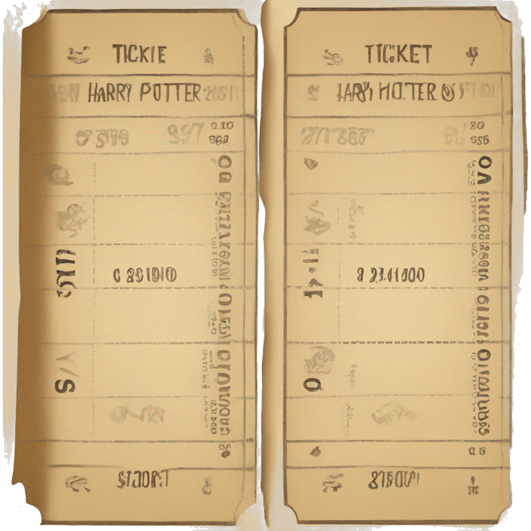 tickets harry potter emoji