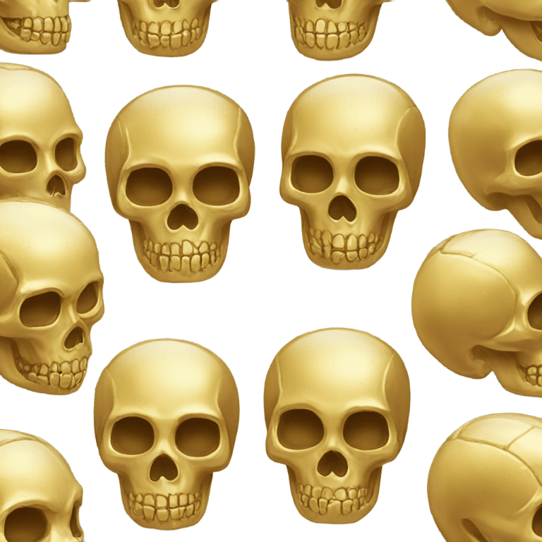 golden skull emoji