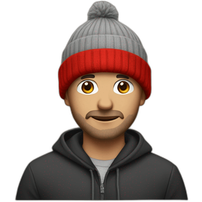 michael sandison with a red beanie emoji