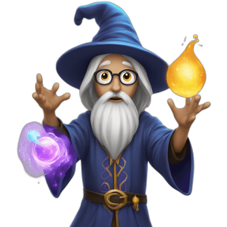 Magical wizard telekinesis emoji