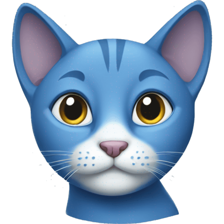 Blue cat emoji