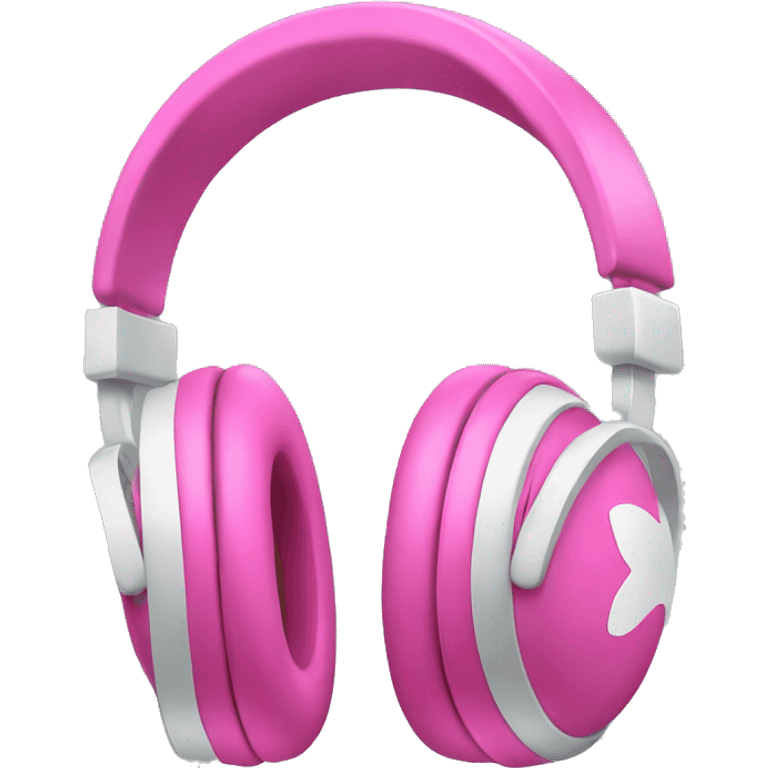 Pink apple headphones  emoji